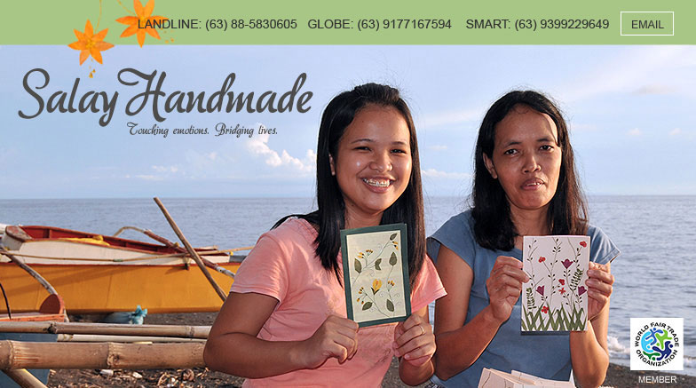 Homepage of Salay Handmade Products Industries, Inc.